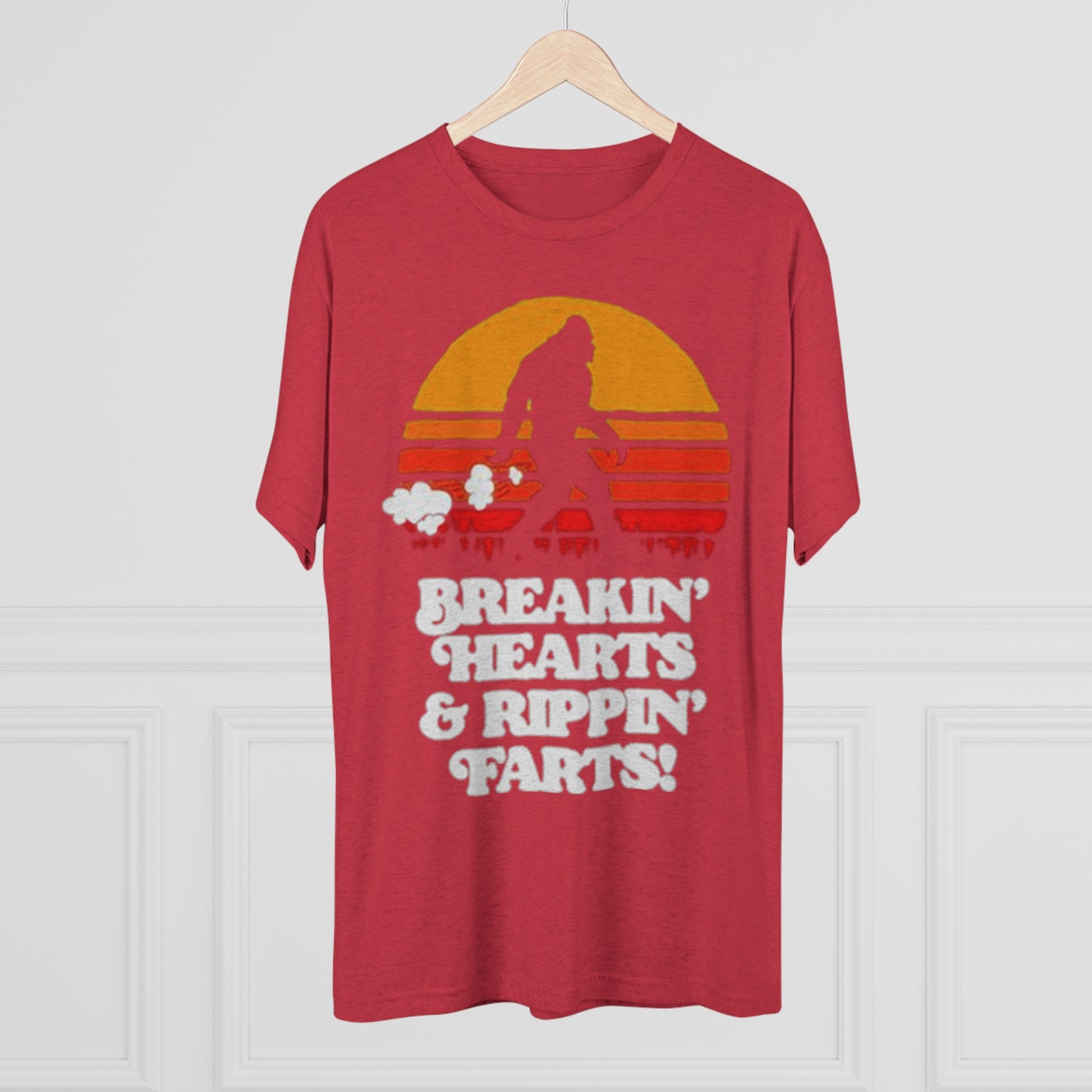 Breaking Hearts and Ripping Farts - Unisex Tri-Blend Crew Tee