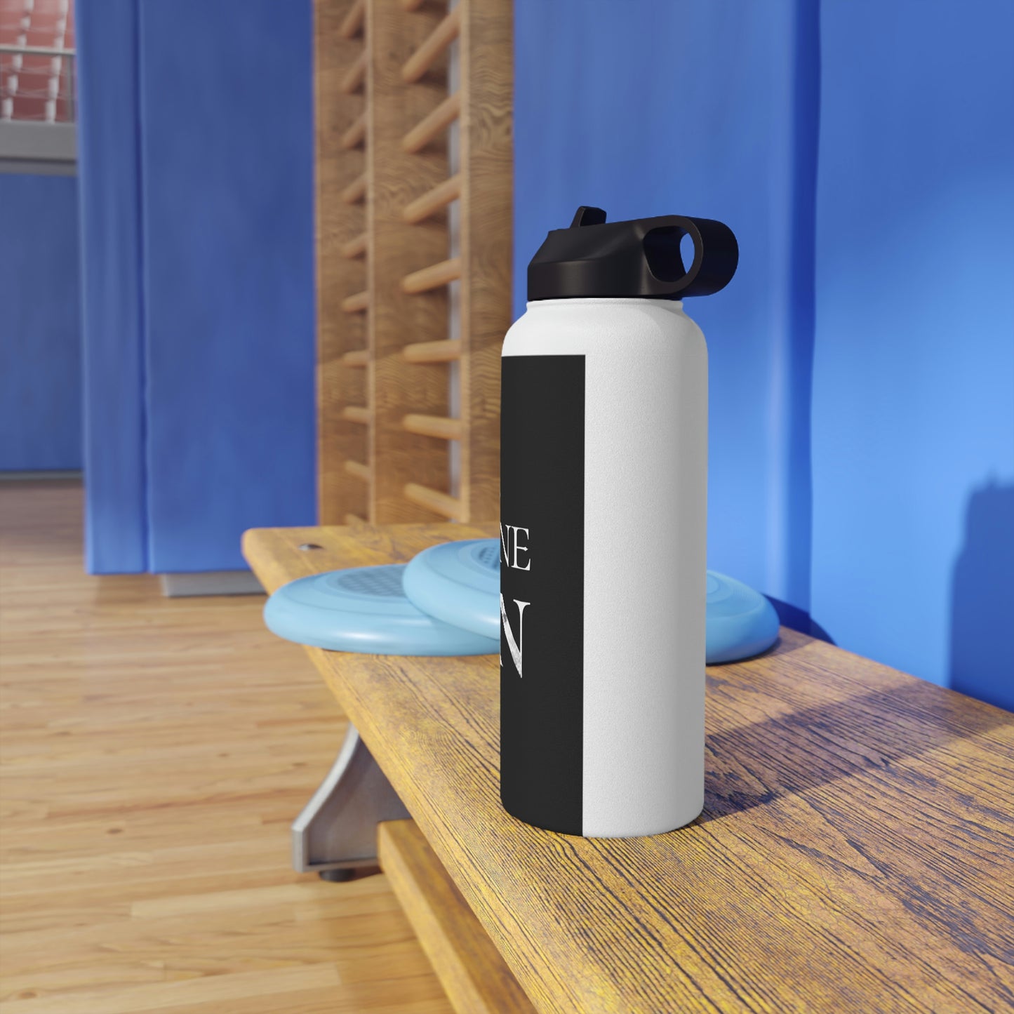 Masculine Jason - Stainless Steel Water Bottle, Standard Lid