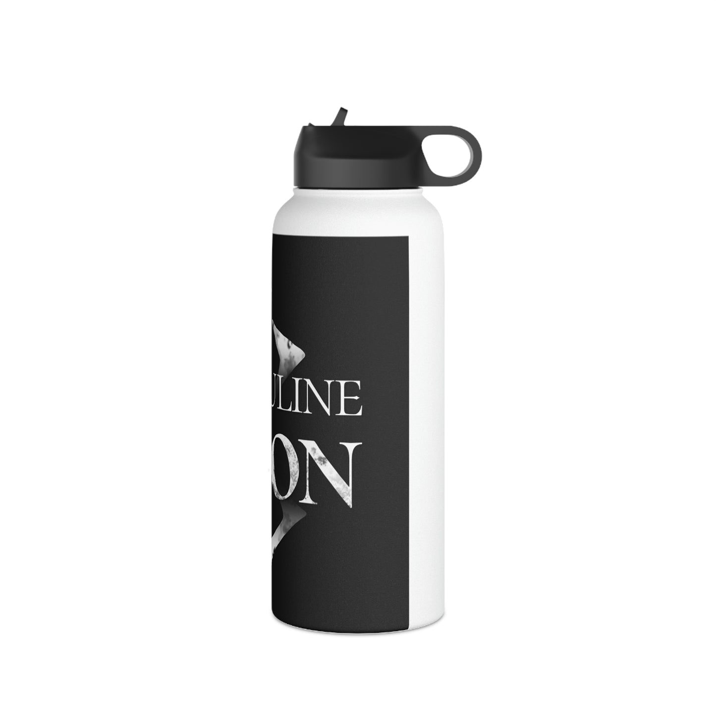 Masculine Jason - Stainless Steel Water Bottle, Standard Lid