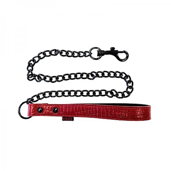 Leather Leash Burgunday & Black Accessories
