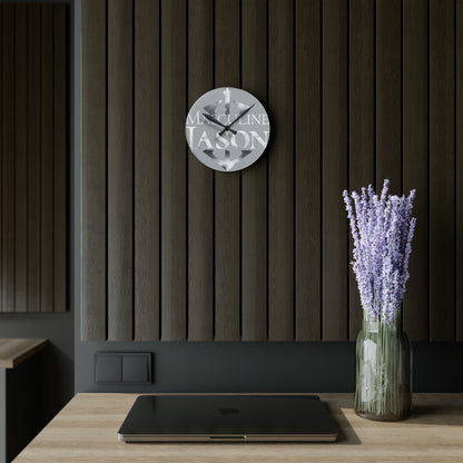 Masculine Jason - Acrylic Wall Clock