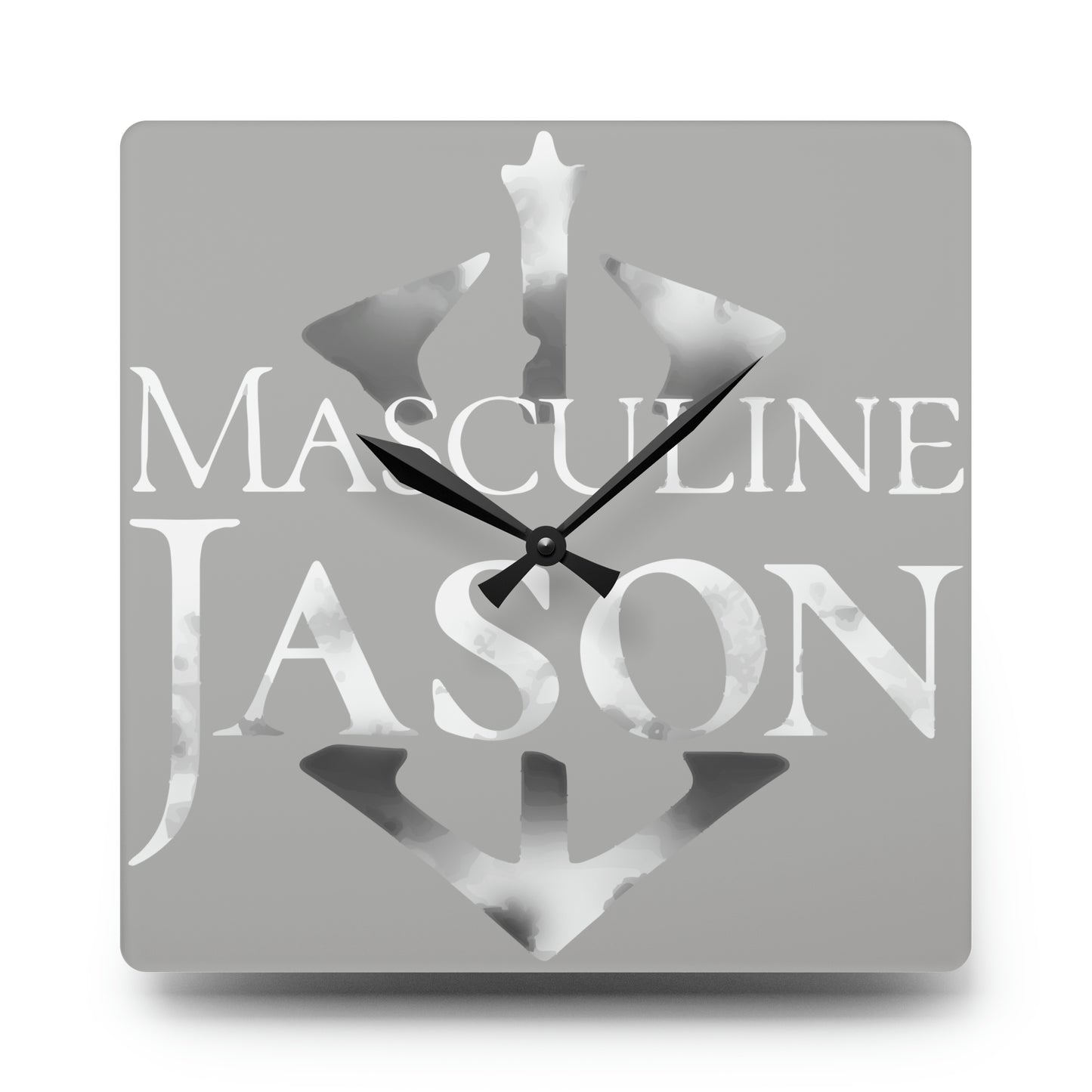 Masculine Jason - Acrylic Wall Clock