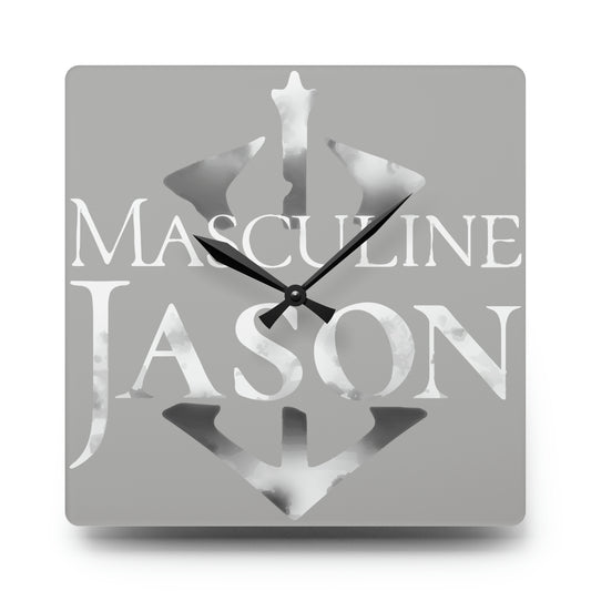 Masculine Jason - Acrylic Wall Clock