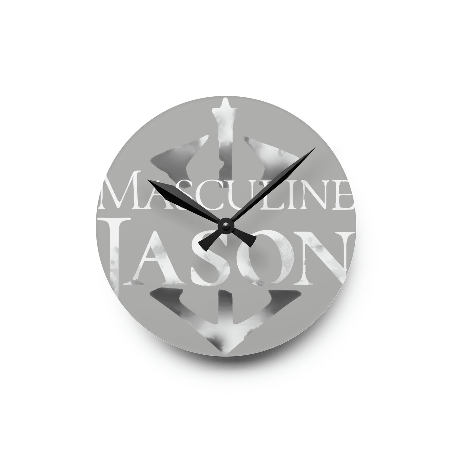 Masculine Jason - Acrylic Wall Clock