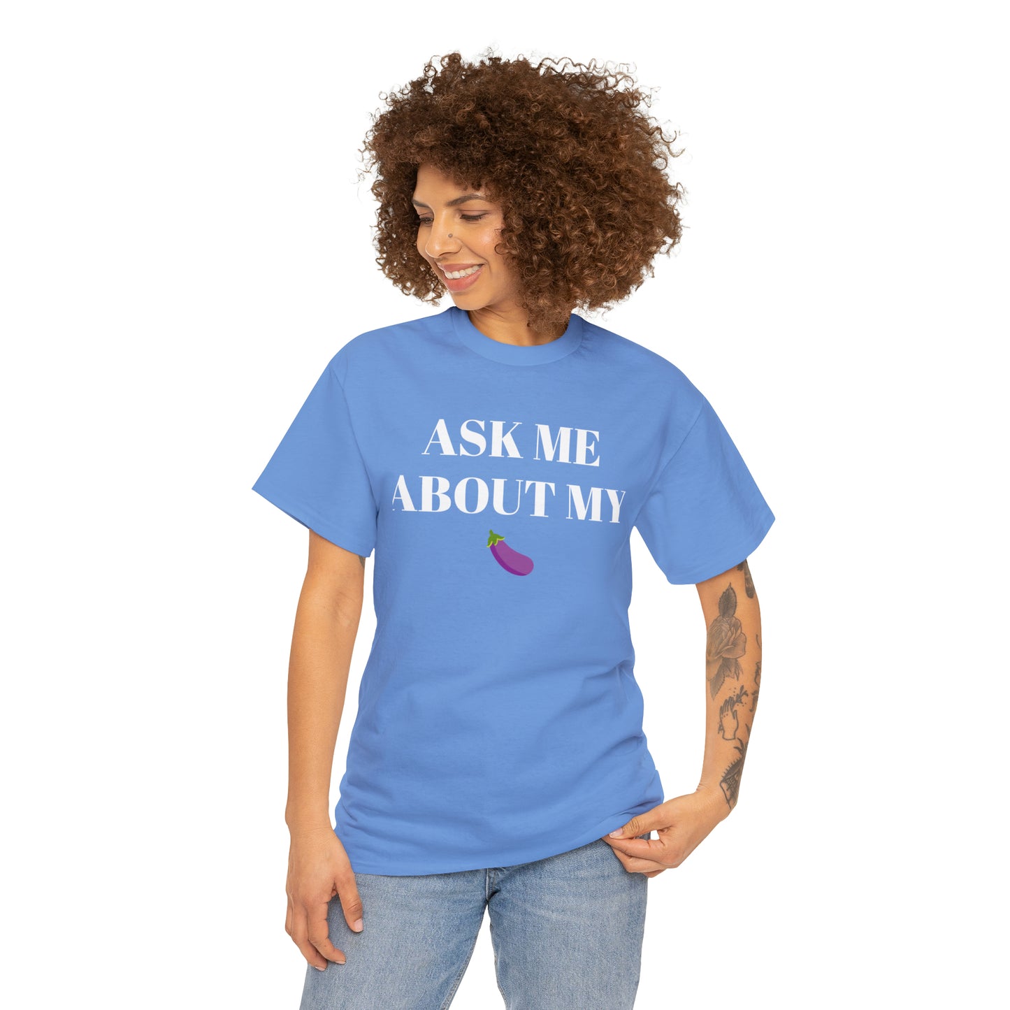 Ask Me About My - Unisex Heavy Cotton Tee