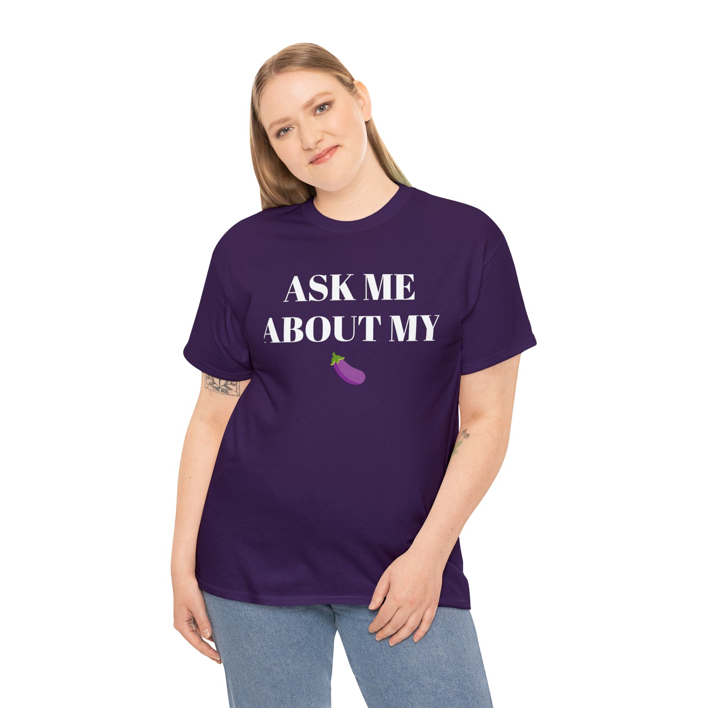 Ask Me About My - Unisex Heavy Cotton Tee