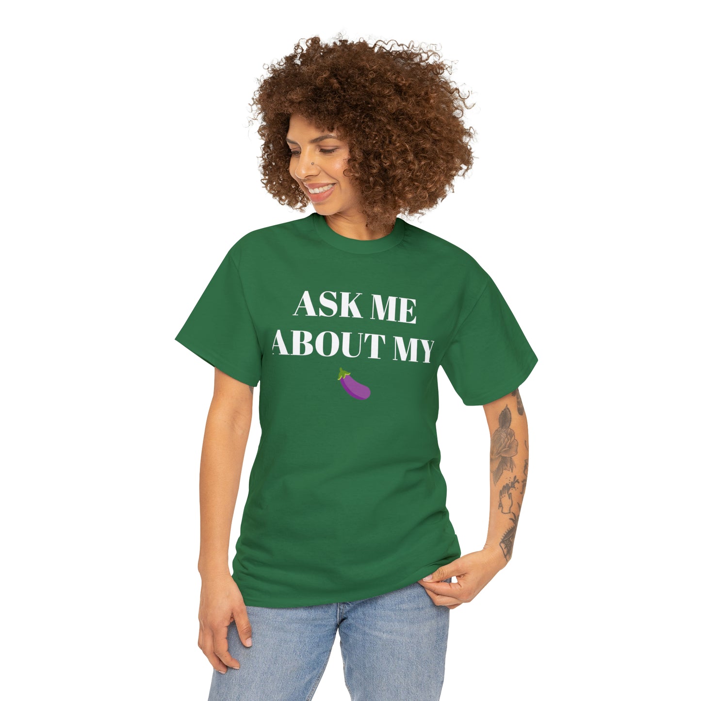 Ask Me About My - Unisex Heavy Cotton Tee