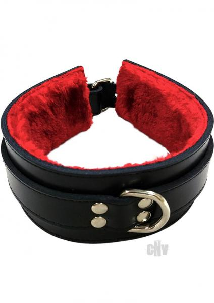 Rouge Fur Collar Black/red