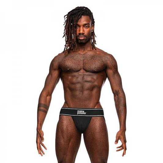 Male Power Modal Rib Jock Black L/xl