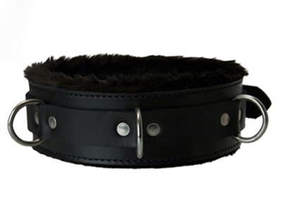 Strict Leather Premium Fur Lined Locking Collar S/M