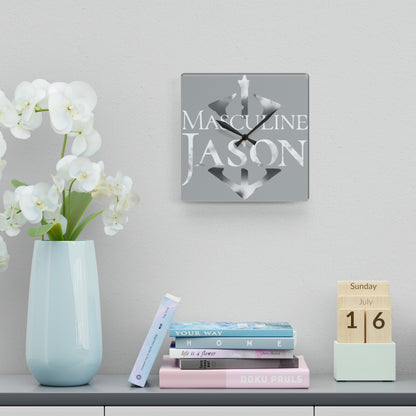 Masculine Jason - Acrylic Wall Clock