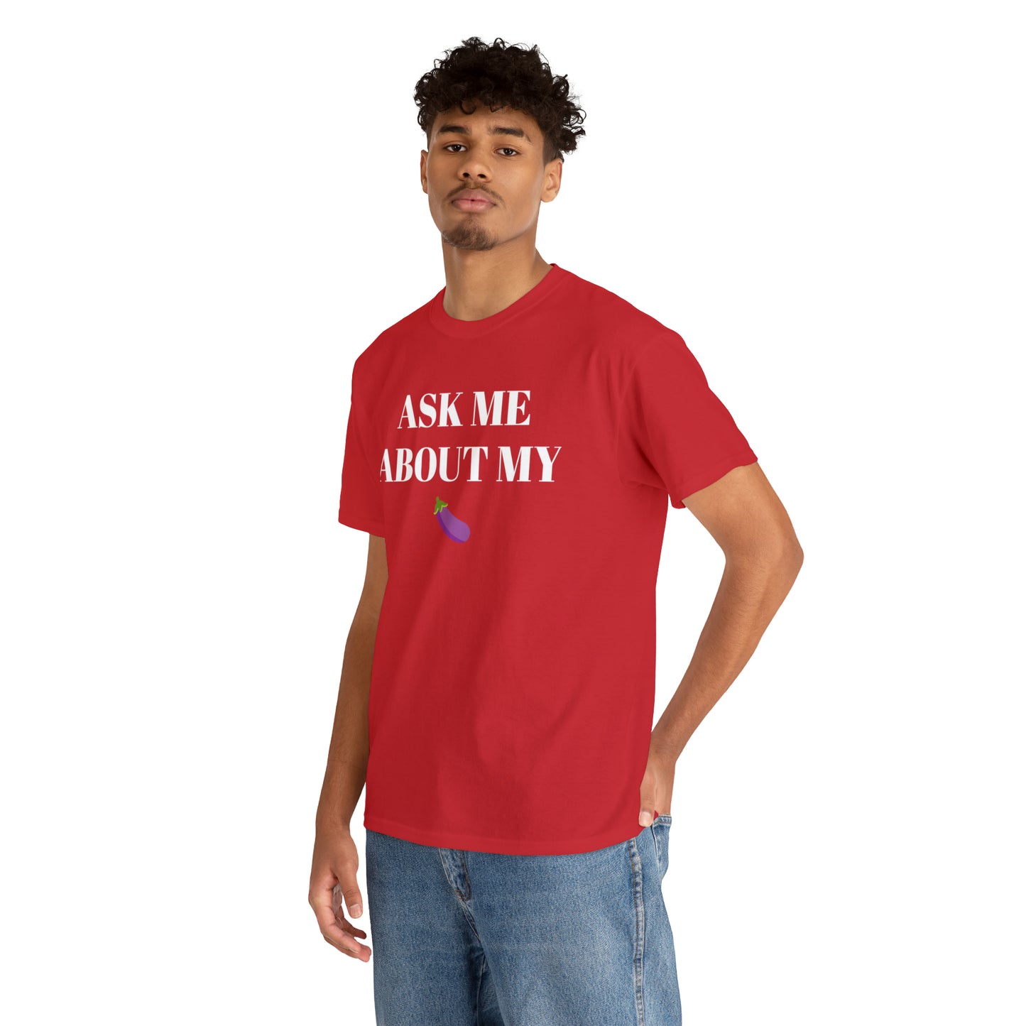 Ask Me About My - Unisex Heavy Cotton Tee