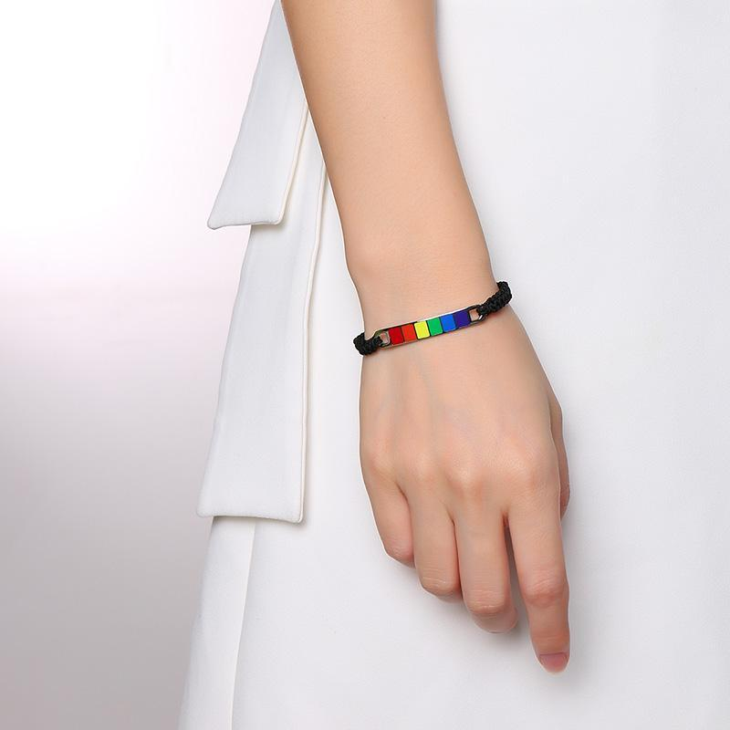 Stainless Steel LGBT Pride Bracelet