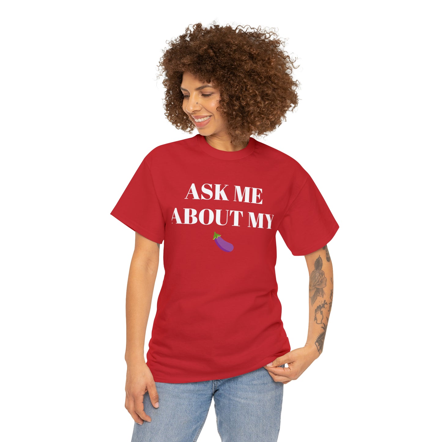 Ask Me About My - Unisex Heavy Cotton Tee