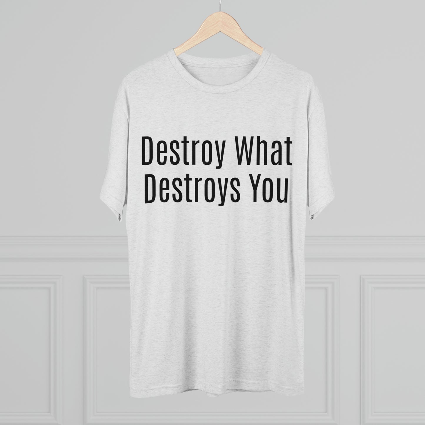 Destroy What Destroys You - Unisex Tri-Blend Crew Tee