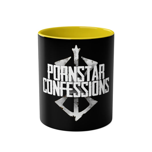 Porn Star Confessions - Two-Tone Coffee Mugs, 11oz