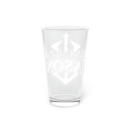 Masculine Jason - Pint Glass, 16oz