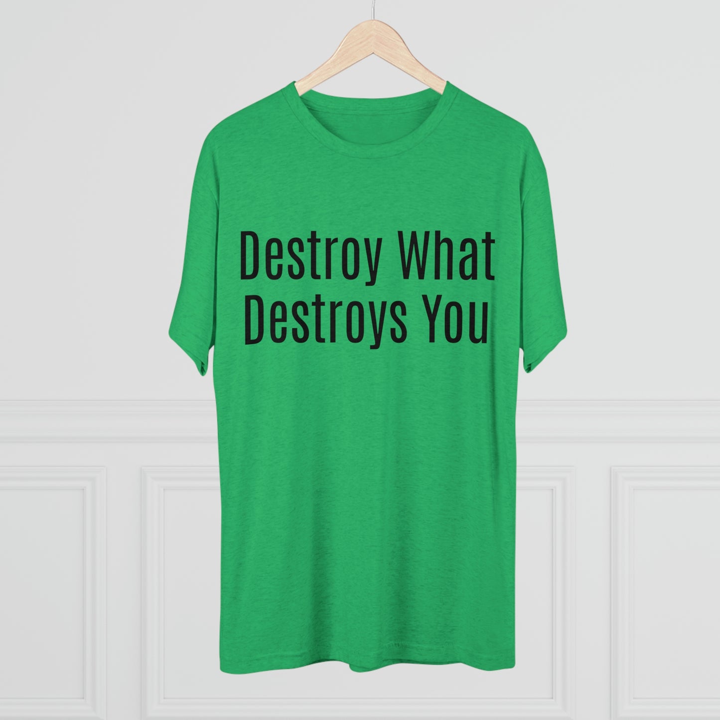 Destroy What Destroys You - Unisex Tri-Blend Crew Tee