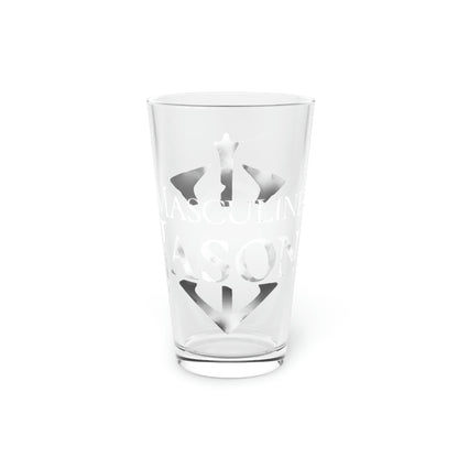 Masculine Jason - Pint Glass, 16oz